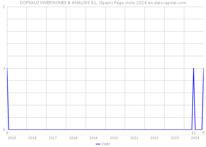 DOPSAUZ INVERSIONES & ANALISIS S.L. (Spain) Page visits 2024 