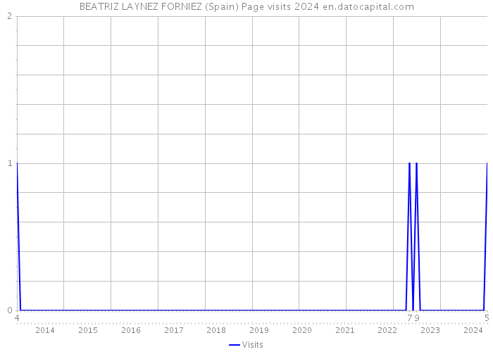 BEATRIZ LAYNEZ FORNIEZ (Spain) Page visits 2024 