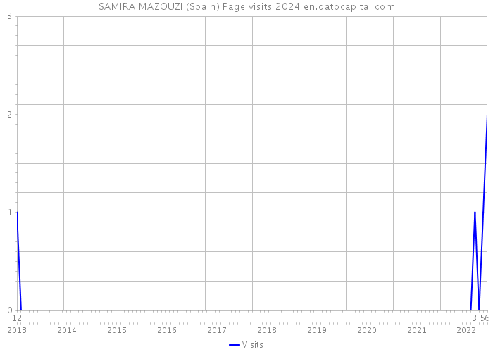 SAMIRA MAZOUZI (Spain) Page visits 2024 