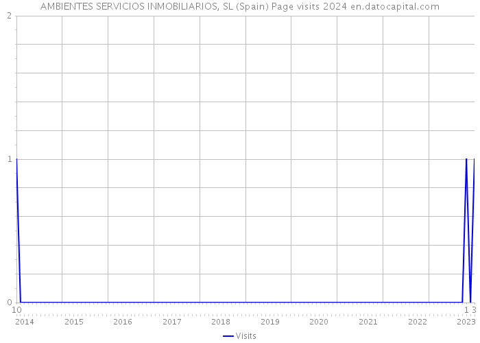 AMBIENTES SERVICIOS INMOBILIARIOS, SL (Spain) Page visits 2024 