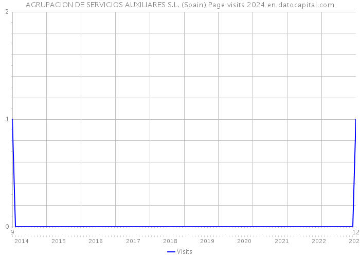 AGRUPACION DE SERVICIOS AUXILIARES S.L. (Spain) Page visits 2024 