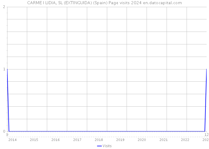 CARME I LIDIA, SL (EXTINGUIDA) (Spain) Page visits 2024 