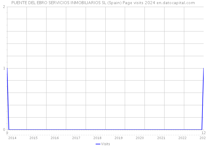 PUENTE DEL EBRO SERVICIOS INMOBILIARIOS SL (Spain) Page visits 2024 