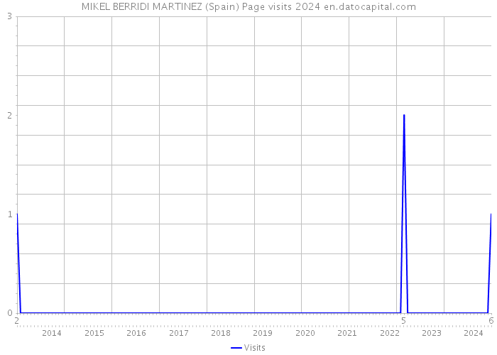 MIKEL BERRIDI MARTINEZ (Spain) Page visits 2024 