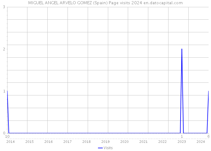 MIGUEL ANGEL ARVELO GOMEZ (Spain) Page visits 2024 