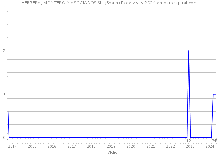 HERRERA, MONTERO Y ASOCIADOS SL. (Spain) Page visits 2024 
