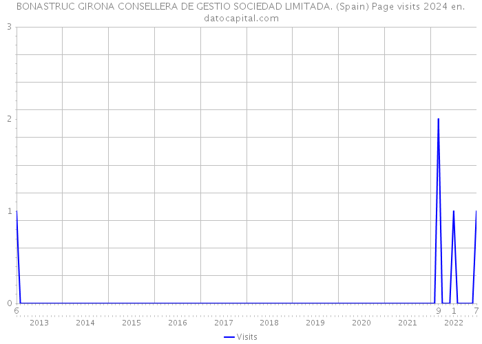 BONASTRUC GIRONA CONSELLERA DE GESTIO SOCIEDAD LIMITADA. (Spain) Page visits 2024 