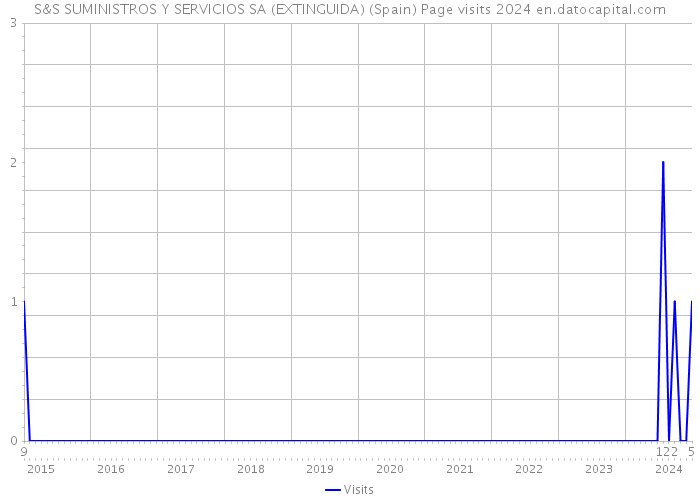 S&S SUMINISTROS Y SERVICIOS SA (EXTINGUIDA) (Spain) Page visits 2024 