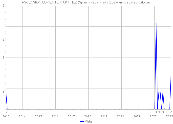 ASCENSION LORIENTE MARTINEZ (Spain) Page visits 2024 