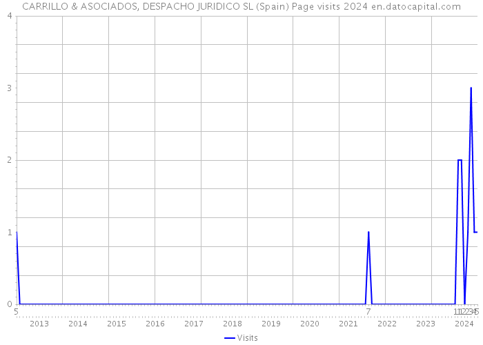 CARRILLO & ASOCIADOS, DESPACHO JURIDICO SL (Spain) Page visits 2024 