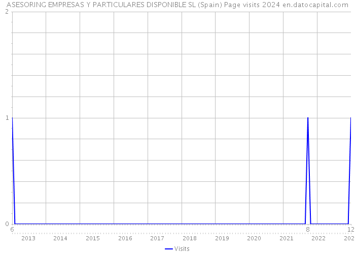 ASESORING EMPRESAS Y PARTICULARES DISPONIBLE SL (Spain) Page visits 2024 