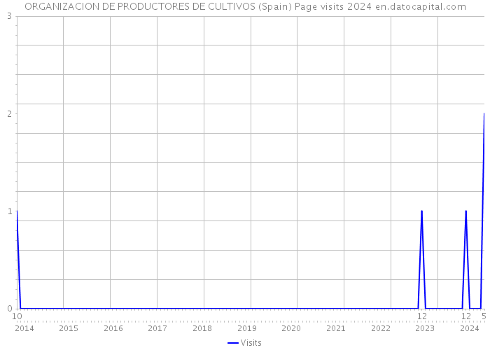ORGANIZACION DE PRODUCTORES DE CULTIVOS (Spain) Page visits 2024 