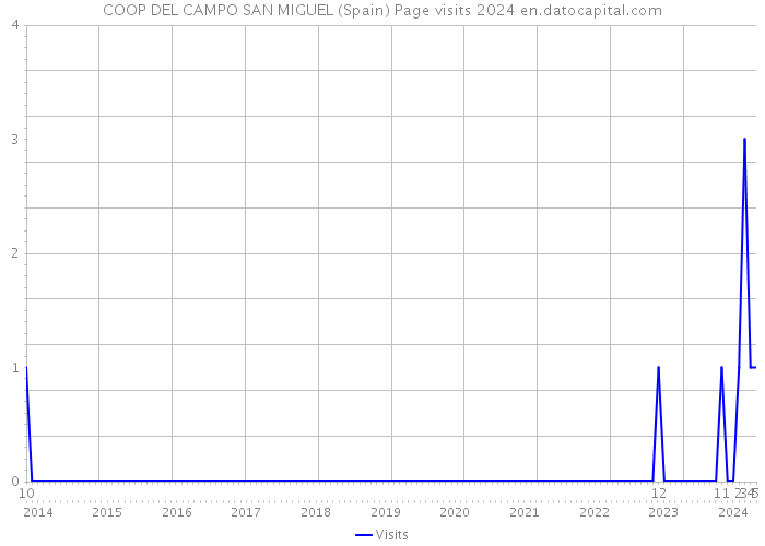 COOP DEL CAMPO SAN MIGUEL (Spain) Page visits 2024 