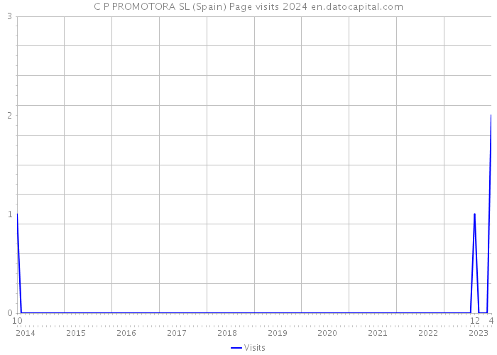 C P PROMOTORA SL (Spain) Page visits 2024 