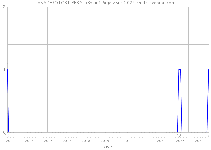 LAVADERO LOS PIBES SL (Spain) Page visits 2024 