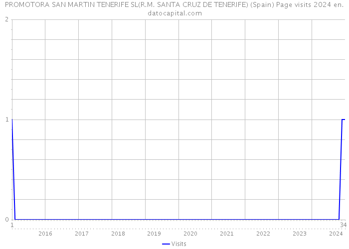 PROMOTORA SAN MARTIN TENERIFE SL(R.M. SANTA CRUZ DE TENERIFE) (Spain) Page visits 2024 