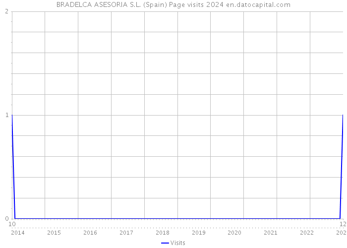 BRADELCA ASESORIA S.L. (Spain) Page visits 2024 