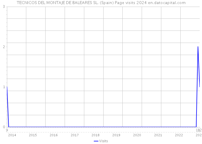 TECNICOS DEL MONTAJE DE BALEARES SL. (Spain) Page visits 2024 