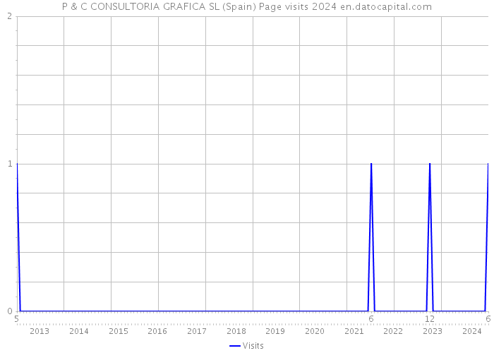 P & C CONSULTORIA GRAFICA SL (Spain) Page visits 2024 