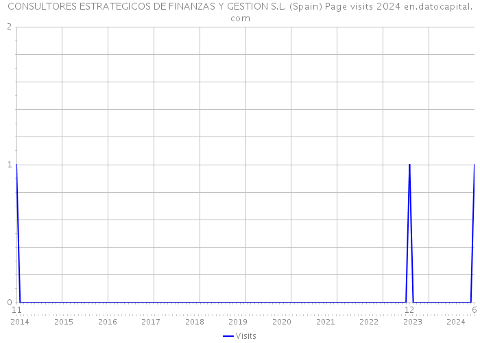 CONSULTORES ESTRATEGICOS DE FINANZAS Y GESTION S.L. (Spain) Page visits 2024 