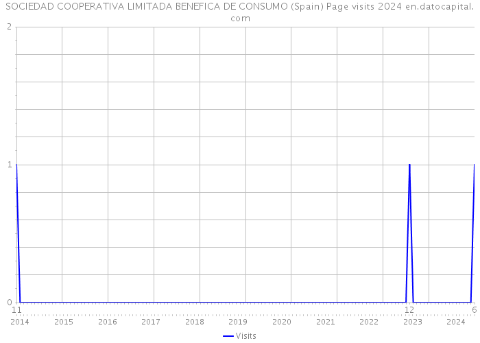 SOCIEDAD COOPERATIVA LIMITADA BENEFICA DE CONSUMO (Spain) Page visits 2024 