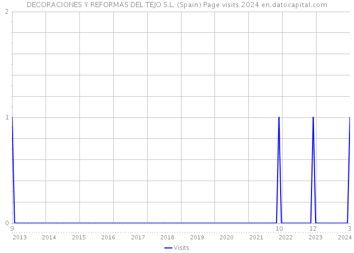 DECORACIONES Y REFORMAS DEL TEJO S.L. (Spain) Page visits 2024 