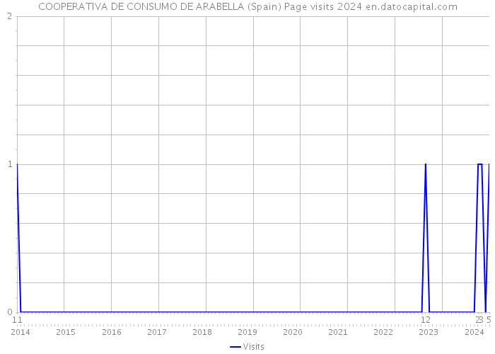 COOPERATIVA DE CONSUMO DE ARABELLA (Spain) Page visits 2024 