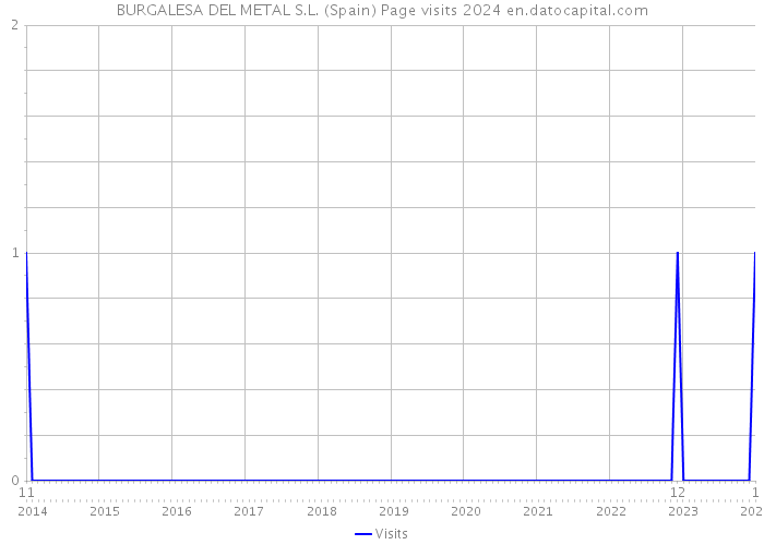 BURGALESA DEL METAL S.L. (Spain) Page visits 2024 
