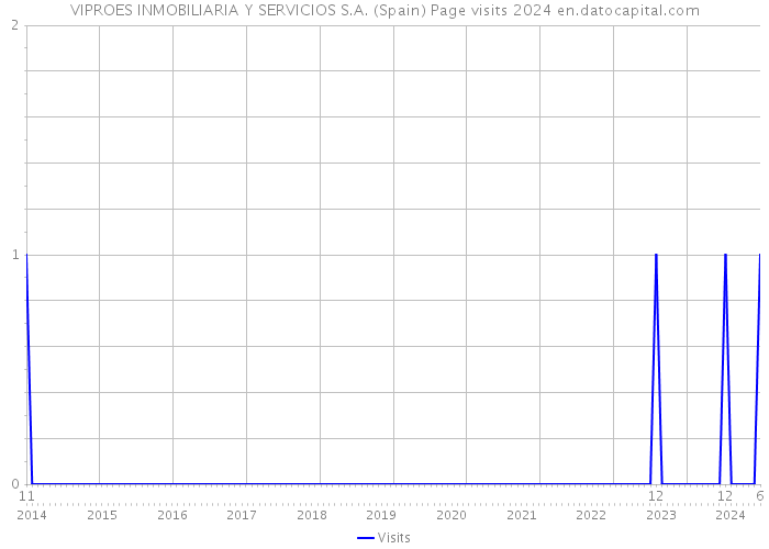 VIPROES INMOBILIARIA Y SERVICIOS S.A. (Spain) Page visits 2024 