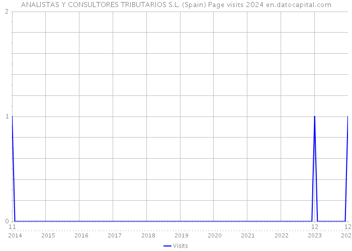 ANALISTAS Y CONSULTORES TRIBUTARIOS S.L. (Spain) Page visits 2024 