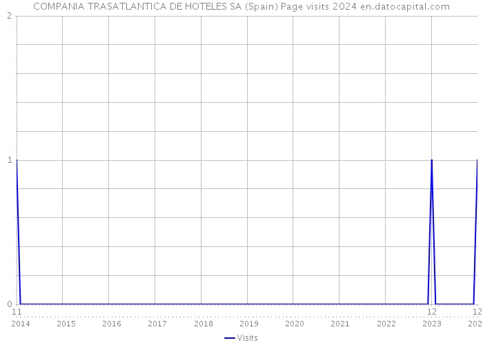 COMPANIA TRASATLANTICA DE HOTELES SA (Spain) Page visits 2024 