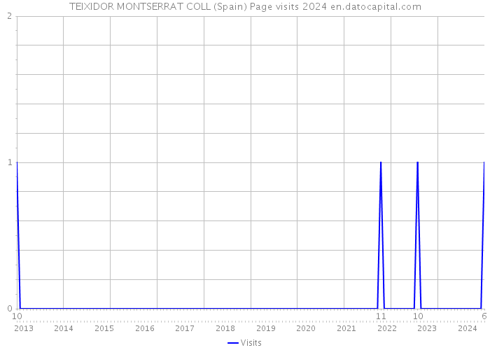 TEIXIDOR MONTSERRAT COLL (Spain) Page visits 2024 