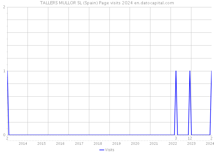TALLERS MULLOR SL (Spain) Page visits 2024 