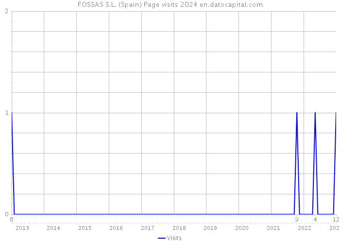 FOSSAS S.L. (Spain) Page visits 2024 