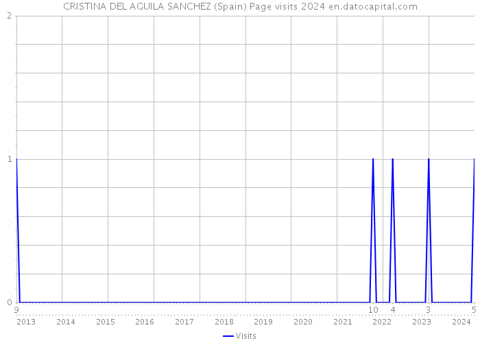CRISTINA DEL AGUILA SANCHEZ (Spain) Page visits 2024 