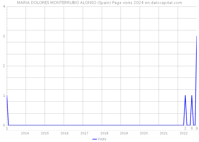 MARIA DOLORES MONTERRUBIO ALONSO (Spain) Page visits 2024 