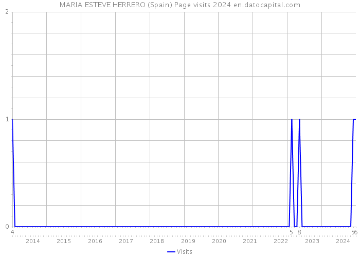 MARIA ESTEVE HERRERO (Spain) Page visits 2024 