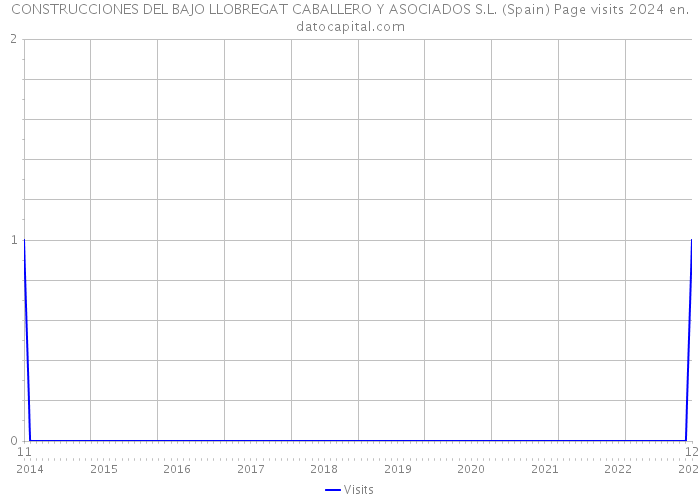 CONSTRUCCIONES DEL BAJO LLOBREGAT CABALLERO Y ASOCIADOS S.L. (Spain) Page visits 2024 