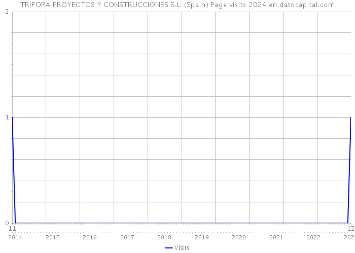 TRIFORA PROYECTOS Y CONSTRUCCIONES S.L. (Spain) Page visits 2024 