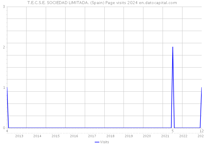 T.E.C.S.E. SOCIEDAD LIMITADA. (Spain) Page visits 2024 