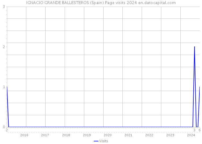 IGNACIO GRANDE BALLESTEROS (Spain) Page visits 2024 