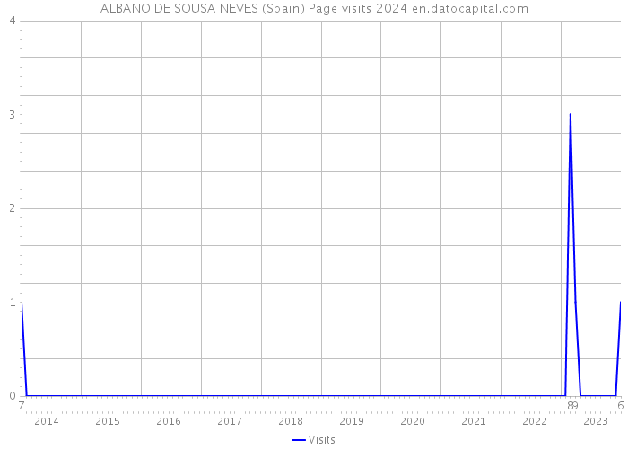 ALBANO DE SOUSA NEVES (Spain) Page visits 2024 