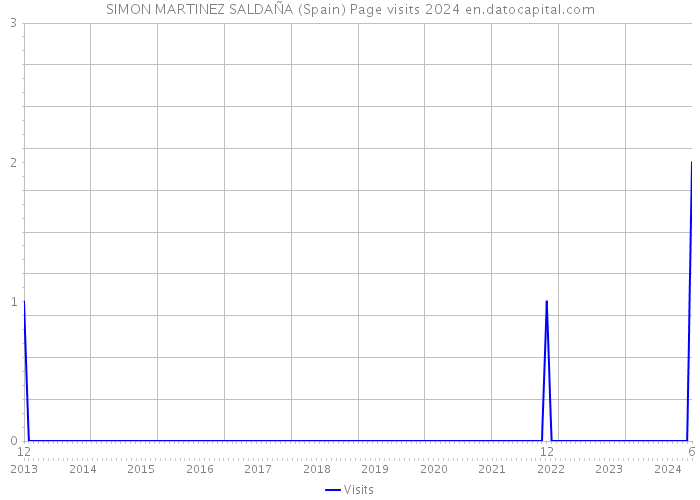 SIMON MARTINEZ SALDAÑA (Spain) Page visits 2024 