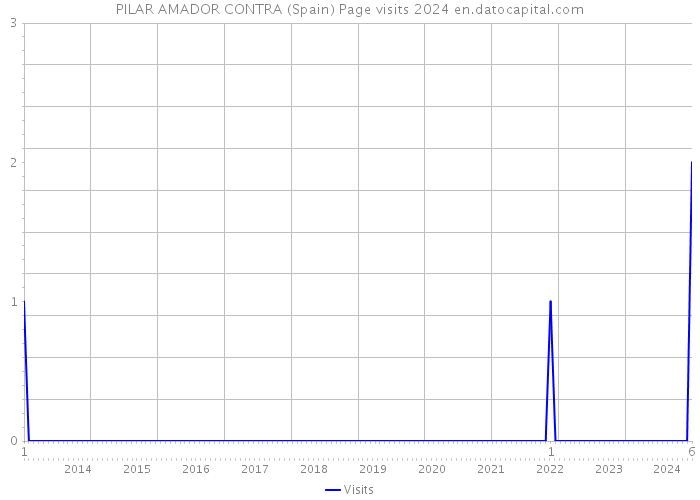 PILAR AMADOR CONTRA (Spain) Page visits 2024 