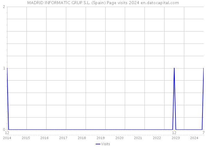 MADRID INFORMATIC GRUP S.L. (Spain) Page visits 2024 