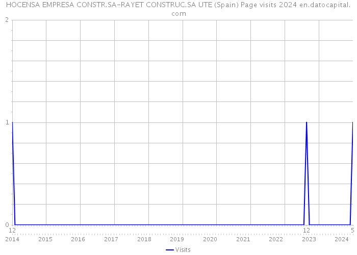 HOCENSA EMPRESA CONSTR.SA-RAYET CONSTRUC.SA UTE (Spain) Page visits 2024 