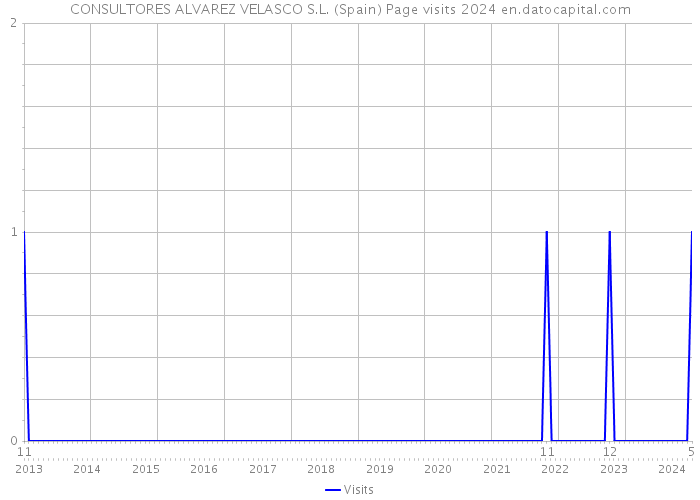 CONSULTORES ALVAREZ VELASCO S.L. (Spain) Page visits 2024 