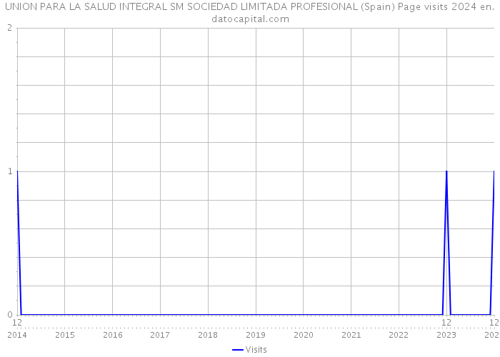 UNION PARA LA SALUD INTEGRAL SM SOCIEDAD LIMITADA PROFESIONAL (Spain) Page visits 2024 