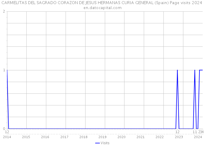 CARMELITAS DEL SAGRADO CORAZON DE JESUS HERMANAS CURIA GENERAL (Spain) Page visits 2024 