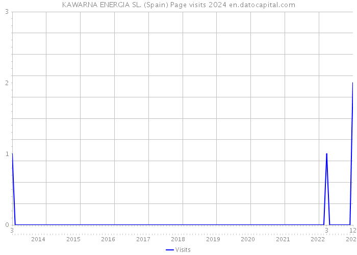 KAWARNA ENERGIA SL. (Spain) Page visits 2024 